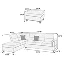 Poundex F7609 3 pc Sectional IMAGE 3