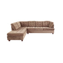 Poundex F7140 2 pc Sectional Set with 2 Accent Pillows IMAGE 2