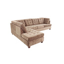 Poundex F7140 2 pc Sectional Set with 2 Accent Pillows IMAGE 3