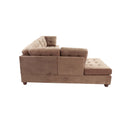 Poundex F7140 2 pc Sectional Set with 2 Accent Pillows IMAGE 4