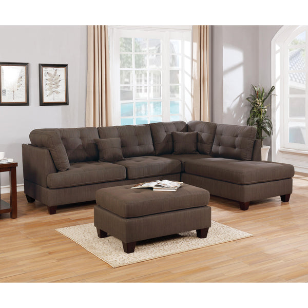 Poundex 3 pc Sectional F6582 IMAGE 1
