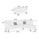 Poundex F6582 3 pc Sectional Set IMAGE 3