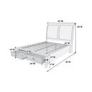 Poundex F9618Q Queen Bed IMAGE 2