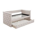Poundex F9462 Day Bed with Slats + Trundle IMAGE 2