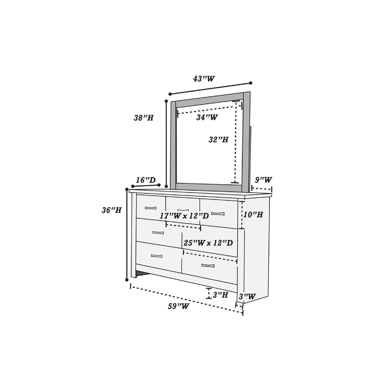 Poundex F5478 Dresser IMAGE 9
