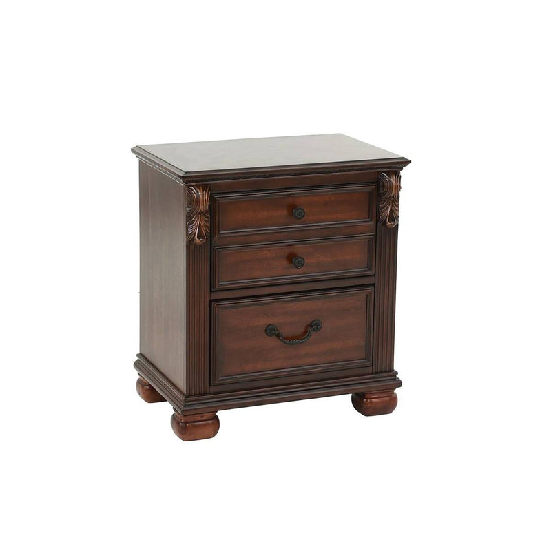 Poundex 3-Drawer Nightstand F5486 IMAGE 1