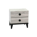 Poundex 2-Drawer Nightstand F5456 IMAGE 1
