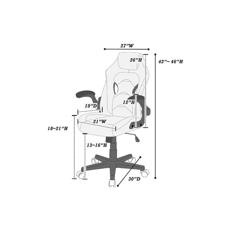 Poundex F1691 Office Chair IMAGE 8