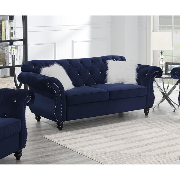 Poundex Stationary Loveseat F6839 IMAGE 1