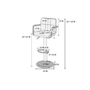 Poundex F1557 Barstool IMAGE 4