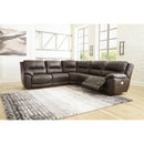  Signature Design by Ashley Dunleith U71604S8 5 pc Power Reclining Sectional IMAGE 4
