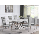 Coaster Furniture Kerwin 111103 Velvet Upholstered Dining Side Chair - Grey (Set of 2) IMAGE 10