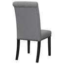 Coaster Furniture Alana 115162 Fabric Upholstered Dining Side Chair - Grey (Set of 2) IMAGE 6