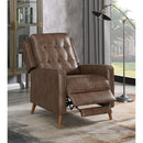 Coaster Furniture Davidson 609566 Upholstered Tufted Push Back Recliner - Brown IMAGE 10