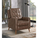 Coaster Furniture Davidson 609566 Upholstered Tufted Push Back Recliner - Brown IMAGE 9