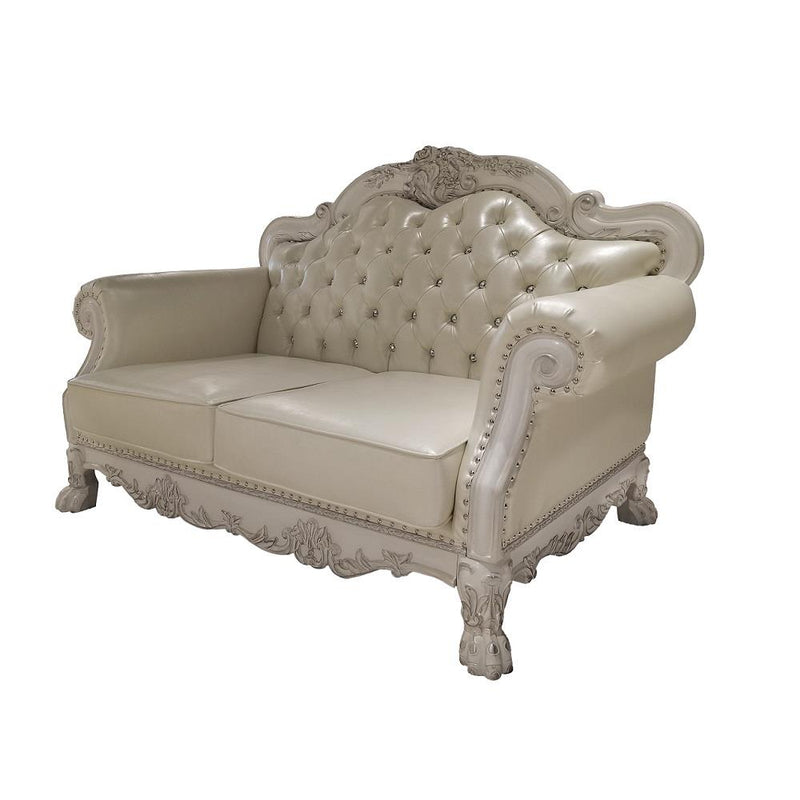 Acme Furniture Dresden Stationary Polyurethane Loveseat LV01689 IMAGE 2