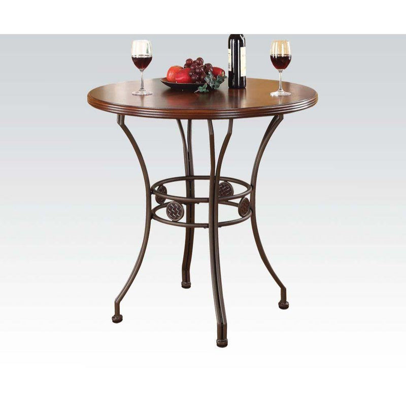Acme Furniture Round Tavio Pub Height Dining Table 96069KIT IMAGE 1