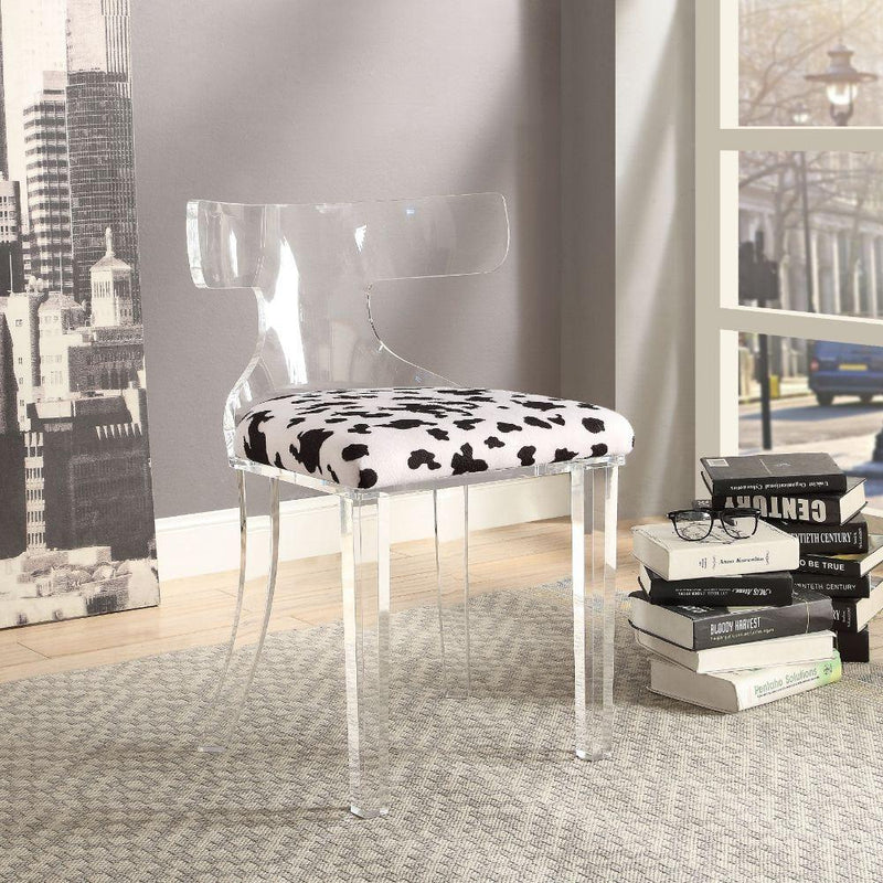 Acme Furniture Bradley Stationary Acrylic Accent Chair 59823 IMAGE 2