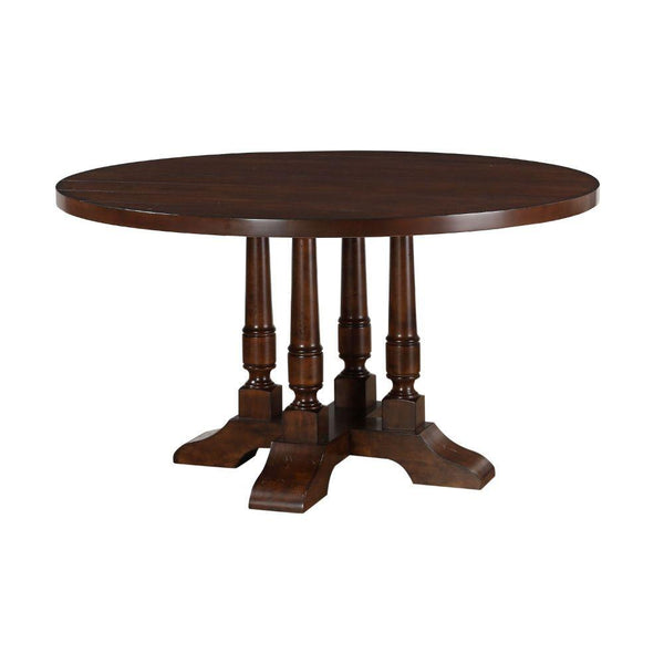 Acme Furniture Round Tanner Dining Table with Pedestal Base 60835 IMAGE 1