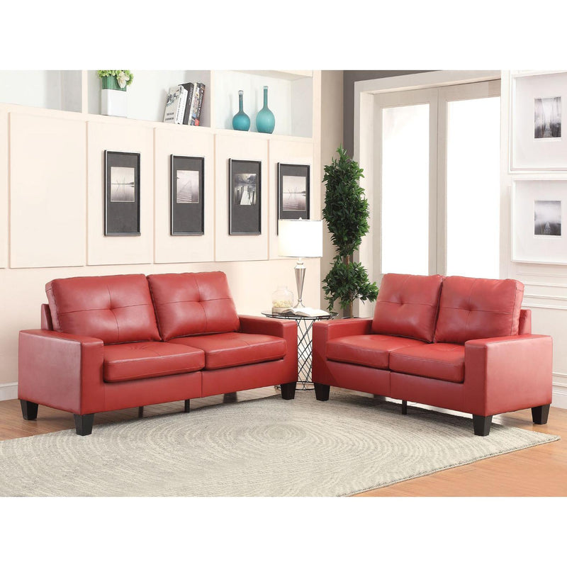 Acme Furniture Platinum II Stationary Polyurethane Sofa 52745 IMAGE 2