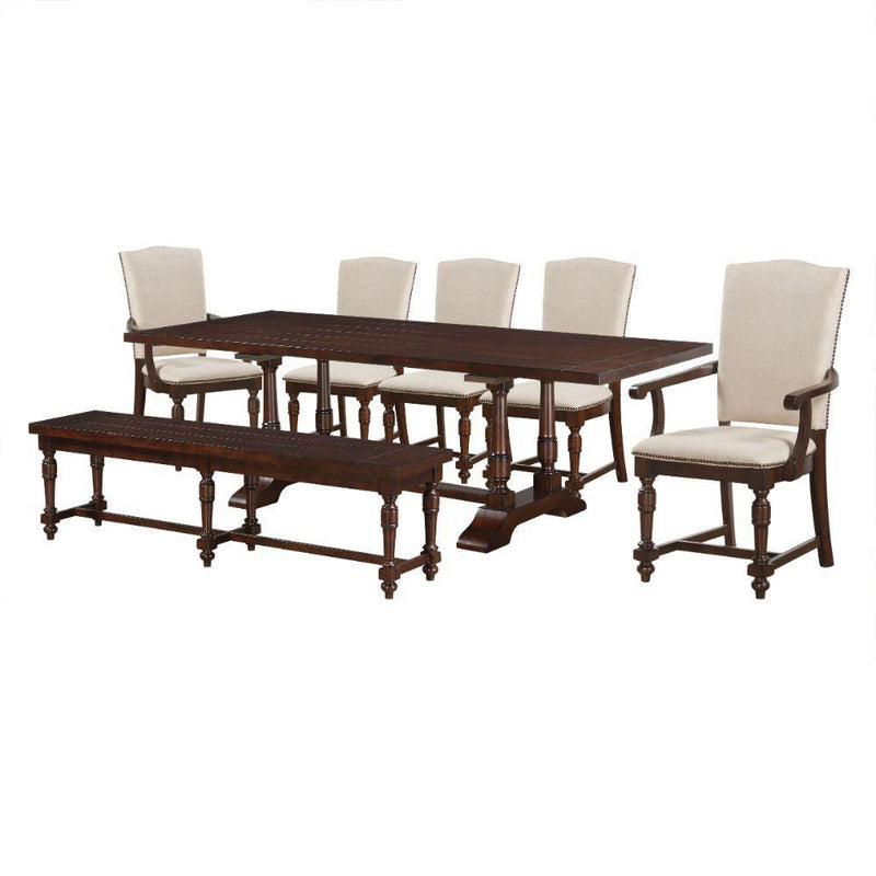 Acme Furniture Tanner Dining Table with Trestle Base 60830 IMAGE 3