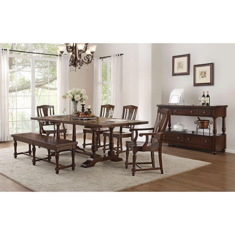 Acme Furniture Tanner Dining Table with Trestle Base 60830 IMAGE 6