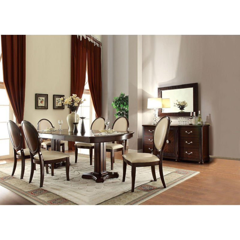 Acme Furniture Balint Dining Table with Pedestal Base 71260 IMAGE 2