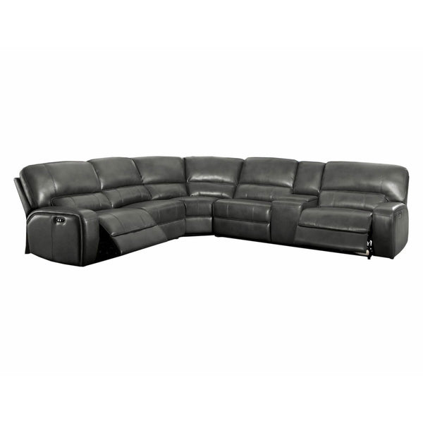 Acme Furniture Saul Reclining Leather Air Sectional 53745B IMAGE 1