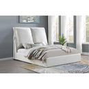 Coaster Furniture Gwendoline 306040KE Upholstered Eastern King Panel Bed - White IMAGE 10