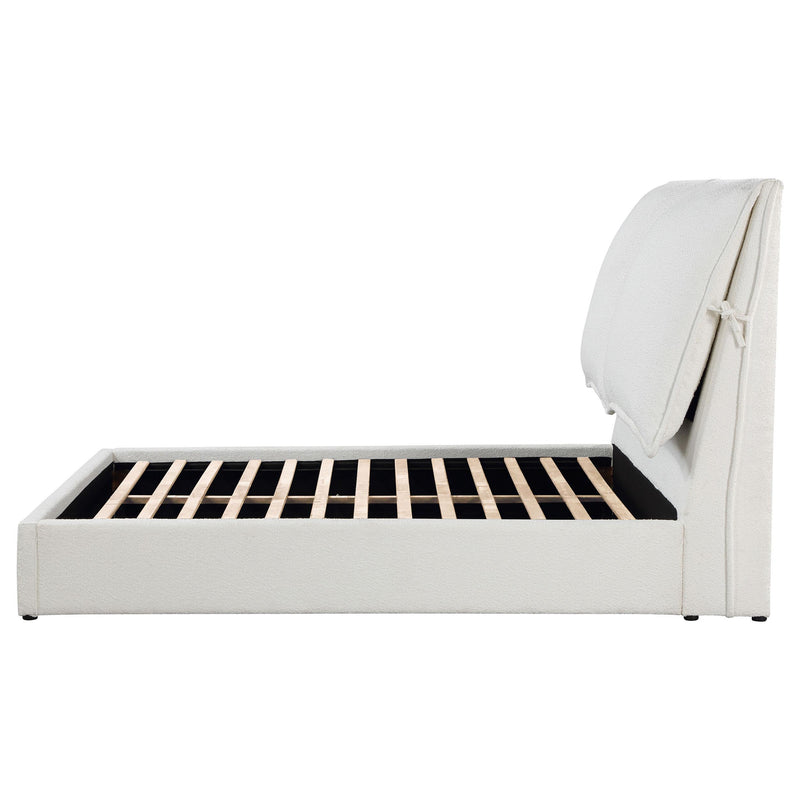 Coaster Furniture Gwendoline 306040KE Upholstered Eastern King Panel Bed - White IMAGE 5
