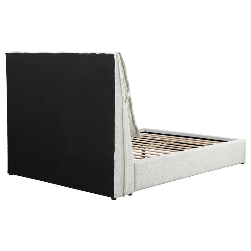 Coaster Furniture Gwendoline 306040KE Upholstered Eastern King Panel Bed - White IMAGE 8