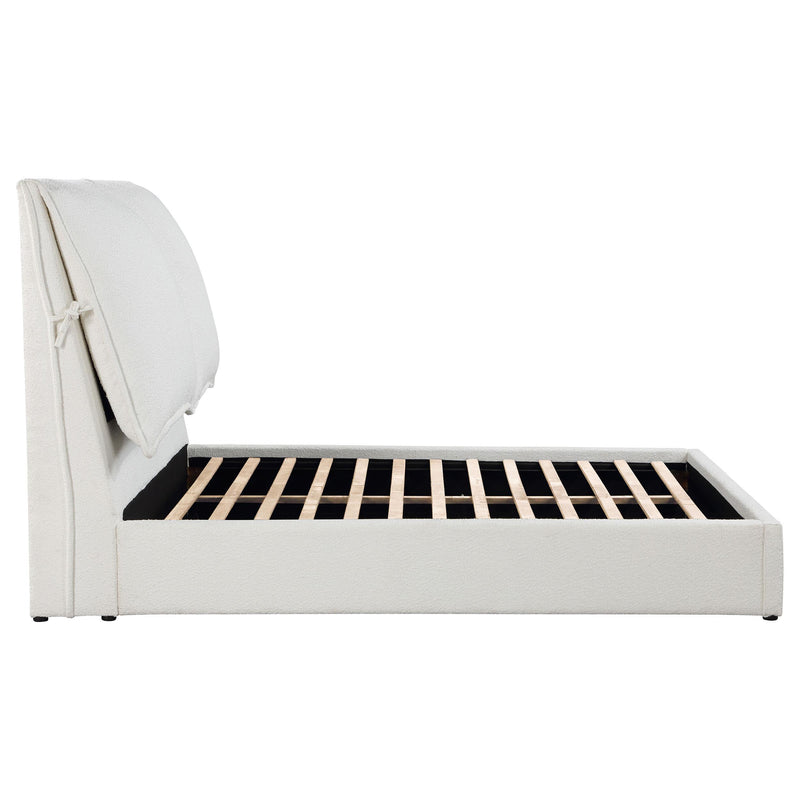 Coaster Furniture Gwendoline 306040KE Upholstered Eastern King Panel Bed - White IMAGE 9