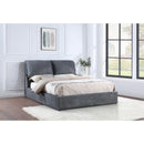 Coaster Furniture Laurel 306041Q Upholstered Queen Panel Bed - Dark Grey IMAGE 6