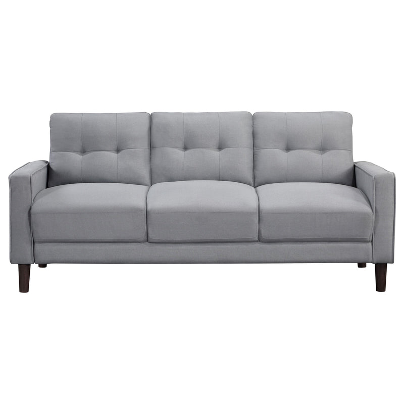 Coaster Furniture Bowen 506781 Upholstered Track Arm Tufted Sofa - Grey IMAGE 2
