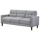 Coaster Furniture Bowen 506781 Upholstered Track Arm Tufted Sofa - Grey IMAGE 3