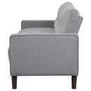 Coaster Furniture Bowen 506781 Upholstered Track Arm Tufted Sofa - Grey IMAGE 4