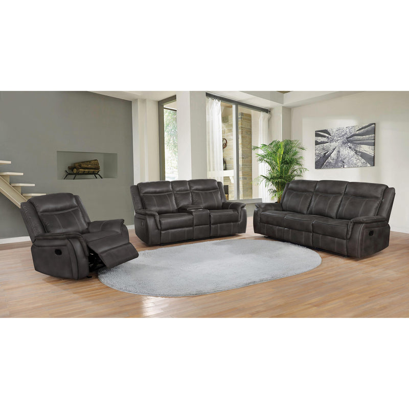 Coaster Furniture Lawrence Reclining Fabric Loveseat 603505 IMAGE 3