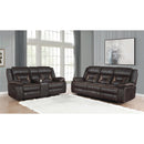 Coaster Furniture Greer Reclining Leatherette Loveseat 651355 IMAGE 3