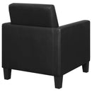 Coaster Furniture Julio 909478 Upholstered Track Arm Accent Chair - Black IMAGE 6