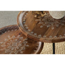 Coaster Furniture Nuala 935984 2-piece Round Mango Wood Nesting Tables - Honey IMAGE 10