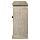 Coaster Furniture Kiara 950858 4-door Wood Lattice Storage Accent Cabinet - Light Honey IMAGE 4