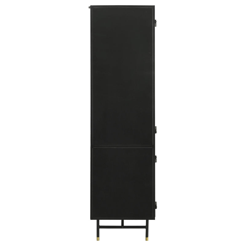 Coaster Furniture Santiago 951134 4-door Metal Tall Storage Cabinet - Matte Black IMAGE 6