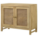 Coaster Furniture Zamora 953555 2-door Wood Accent Cabinet with Woven Cane - Natural IMAGE 5