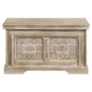 Coaster Furniture Nilay 959554 Wood Storage Trunk - White Washed and Black IMAGE 3