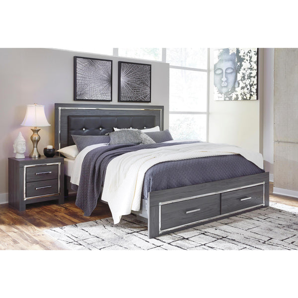 Signature Design by Ashley Lodanna King Panel Bed with Storage B214-56S/B214-58/B214-95/B100-14 IMAGE 1