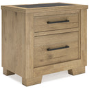  Signature Design by Ashley Galliden B841-92 Two Drawer Night Stand IMAGE 1