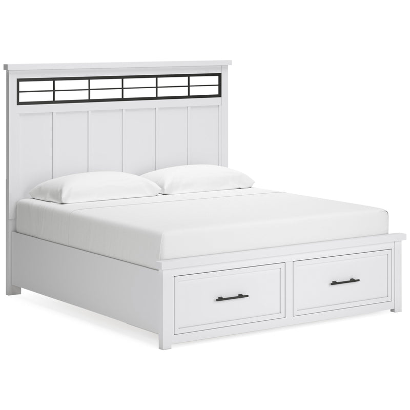  Benchcraft Ashbryn B844B5 California King Panel Storage Bed IMAGE 1