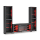  Signature Design by Ashley Cayberry W2721W2 3 pc Entertainment Center with Electric Fireplace IMAGE 4