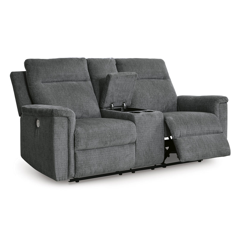  Signature Design by Ashley Barnsana 3320296 Double Reclining Power Loveseat with Console IMAGE 2