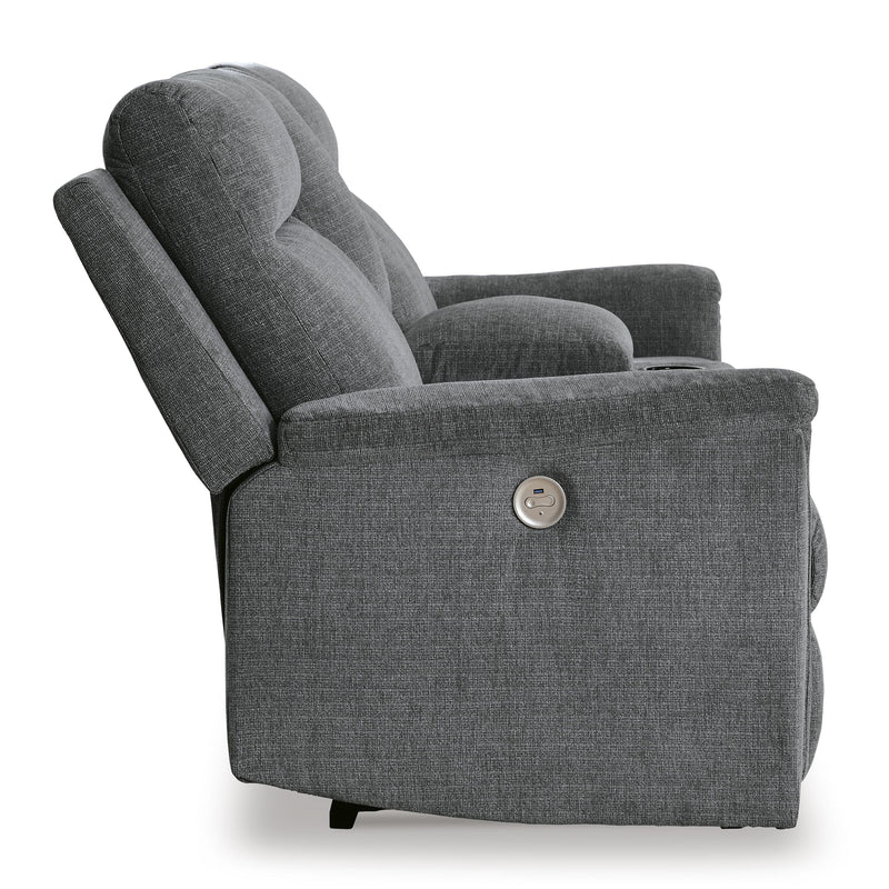  Signature Design by Ashley Barnsana 3320296 Double Reclining Power Loveseat with Console IMAGE 4